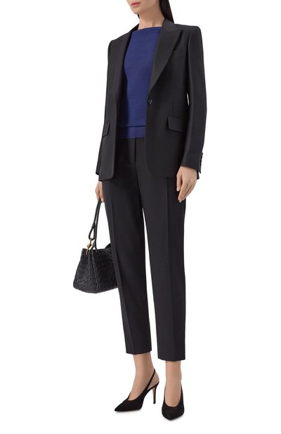 Пуловер из кашемира и шелка MVST синего цвета по цене 123000 руб., арт. M26.CSW.K409/JAIPUR, фото 2 Пуловер из кашемира и шелка MVST, арт. M26.CSW.K409/JAIPUR, фото 2