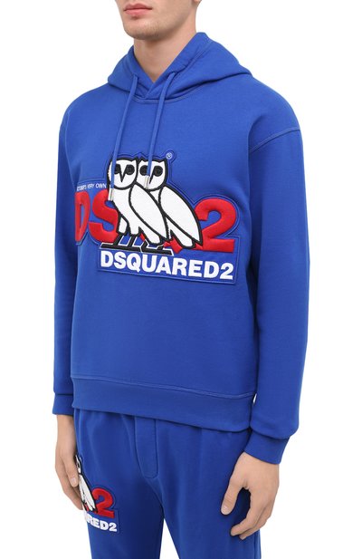 Хлопковое худи d2 x ovo DSQUARED2, арт. S74GU0458/S25042, фото 3