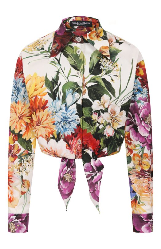 Хлопковая рубашка Dolce & Gabbana F5P61T/HS5TR Разноцветный F5P61T/HS5TR