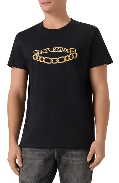 Хлопковая футболка BALMAIN, арт. FH1EF000/GE97, фото 3