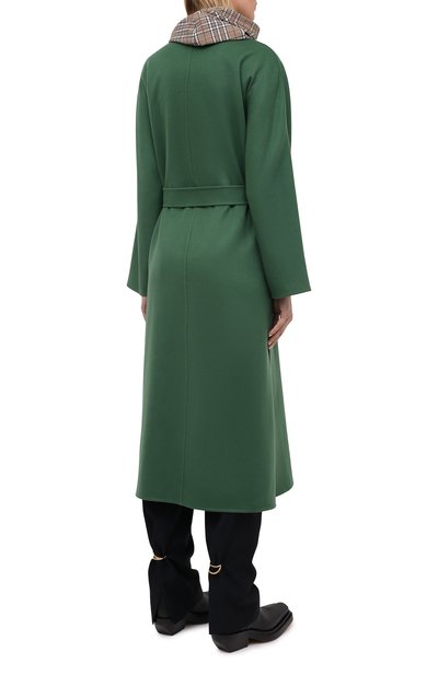 Кашемировое пальто LORO PIANA зеленого цвета по цене 560000 руб., арт. FAL6319, фото 4 Кашемировое пальто LORO PIANA, арт. FAL6319, фото 4