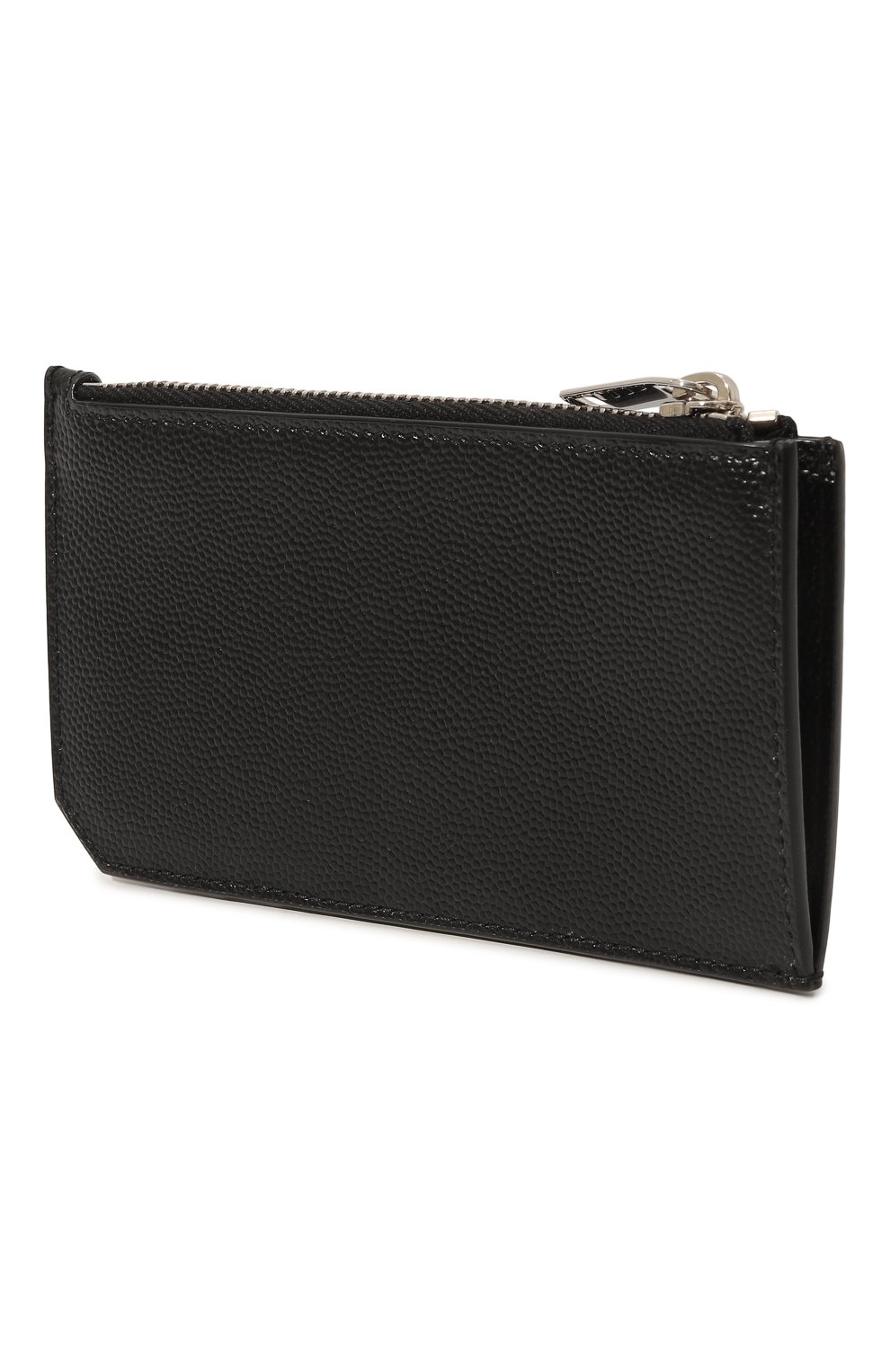 Кожаный футляр для кредитных карт SAINT LAURENT черного цвета по цене 33450 руб., арт. 609362BTY0N, фото 2 Кожаный футляр для кредитных карт SAINT LAURENT, арт. 609362BTY0N, фото 2