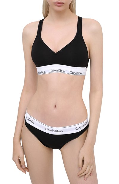 Бюстгальтер из смеси хлопка и вискозы CALVIN KLEIN, арт. QF1654E, фото 2
