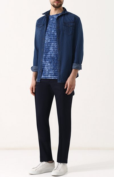 Шерстяные брюки-карго INCOTEX, арт. 1AG069-5088S, фото 2