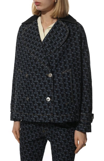 Джинсовая куртка LANVIN темно-синего цвета по цене 159500 руб., арт. RW-JA708D-D041-P22, фото 3 Джинсовая куртка LANVIN, арт. RW-JA708D-D041-P22, фото 3