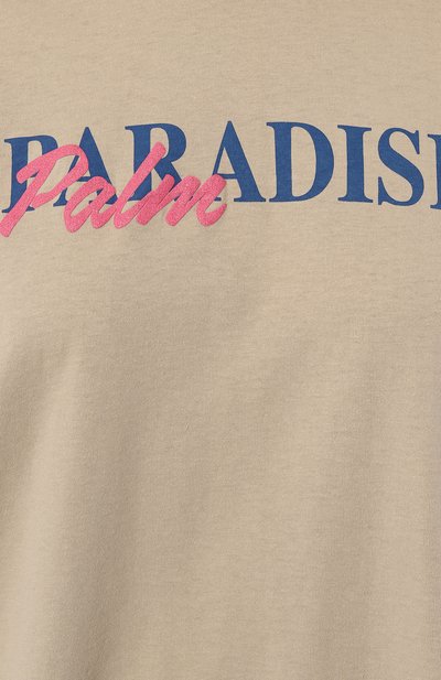 Хлопковая футболка PALM ANGELS, арт. PWAA017S23JER0046110, фото 5