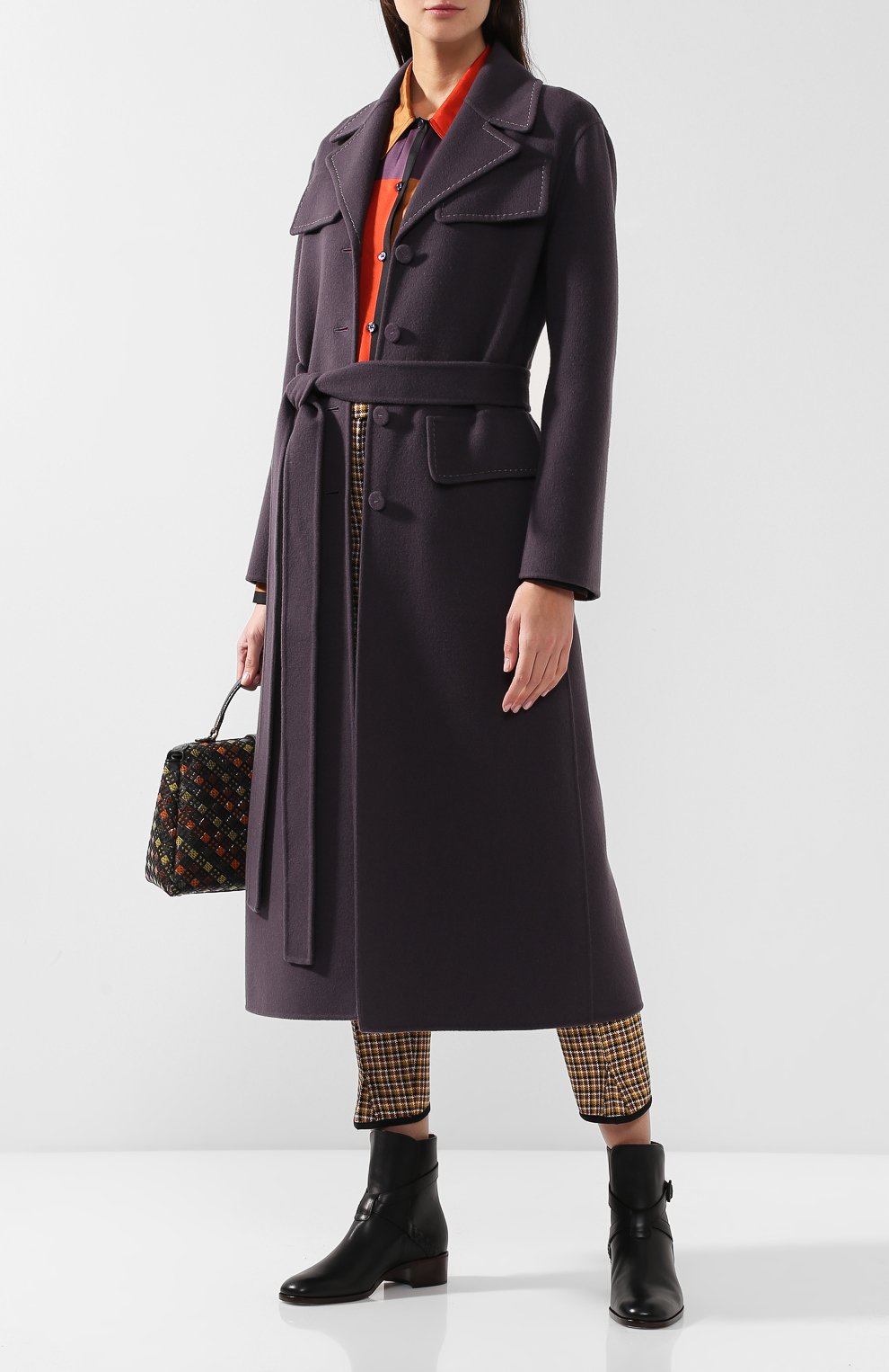 Кашемировое пальто с поясом BOTTEGA VENETA, арт. 518457/VD0D0, фото 2