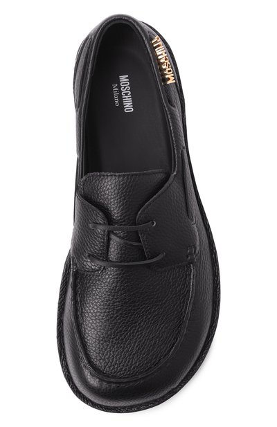 Кожаные топсайдеры MOSCHINO, арт. MB10801C00/GC0, фото 5