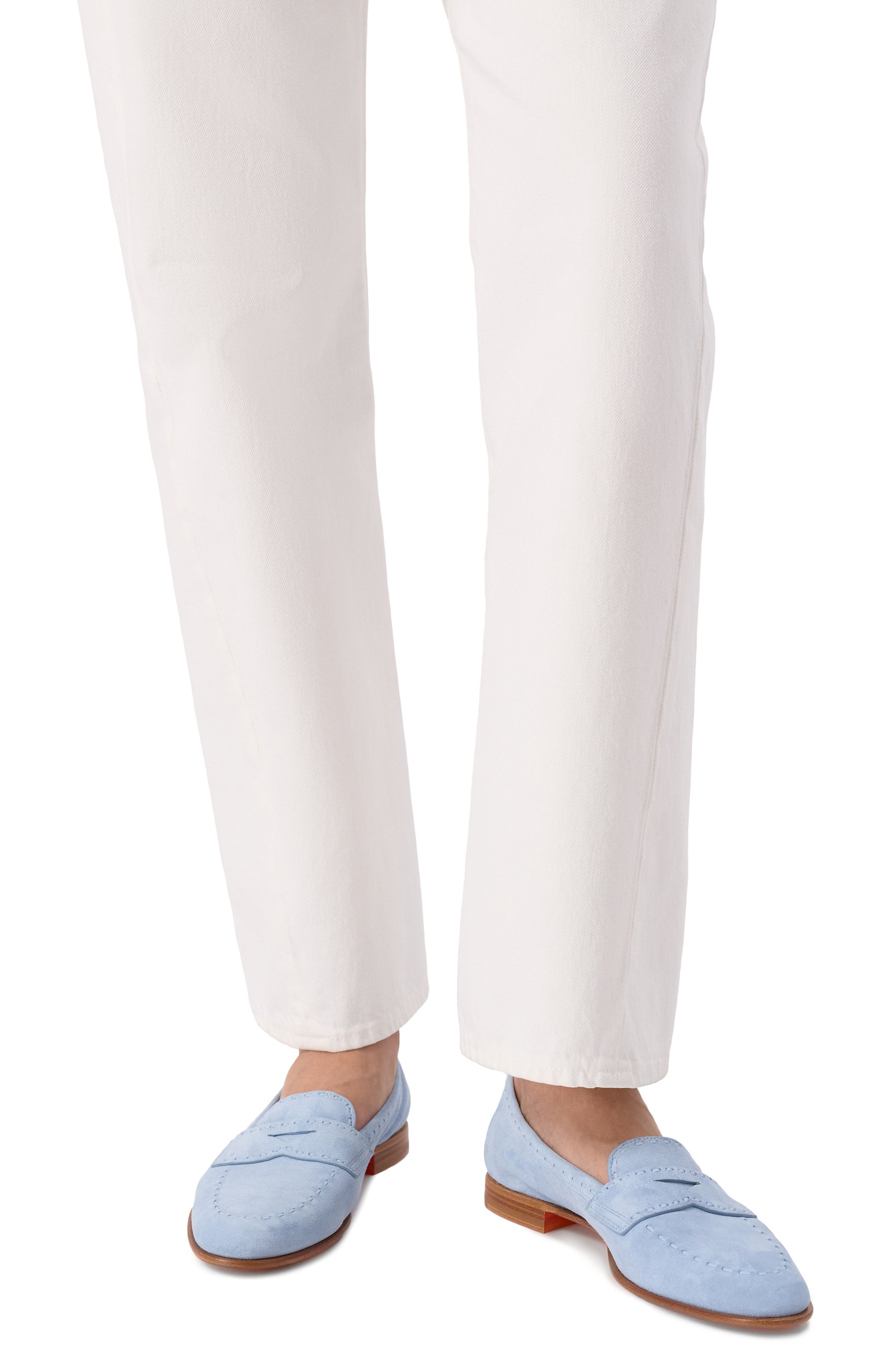 Замшевые пенни-лоферы SANTONI, арт. WUSG72077HAFSHTH, фото 2