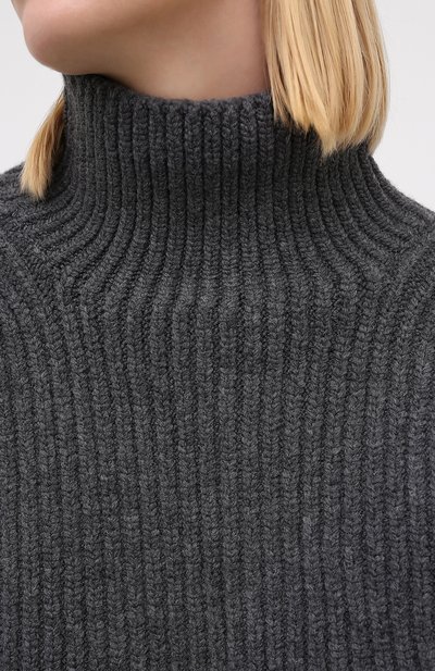 Шерстяной свитер NANUSHKA, арт. RAW_CHARC0AL_S0FT W00L BLEND KNIT, фото 5