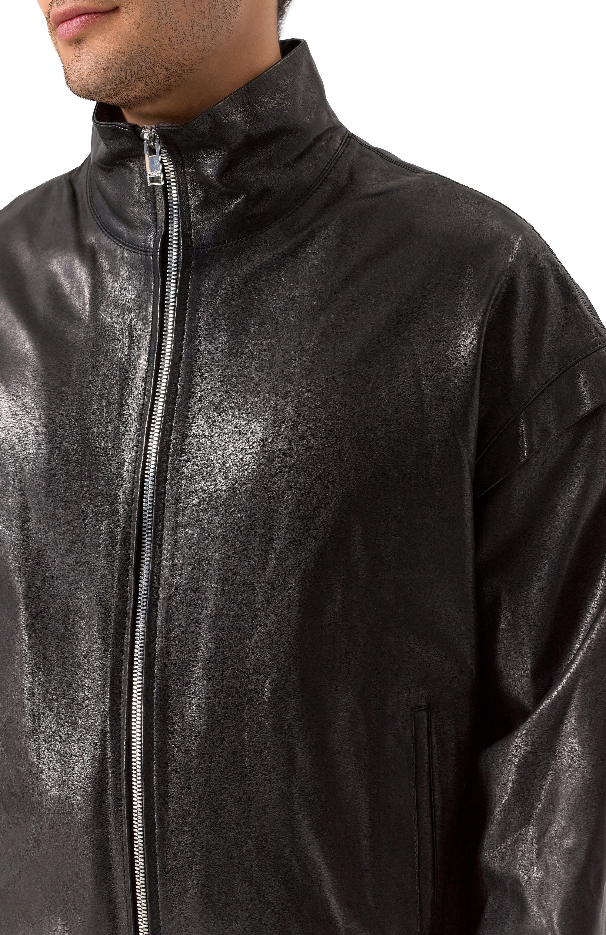 Кожаный бомбер JACOB LEE, арт. MLJ009SS25B, фото 5