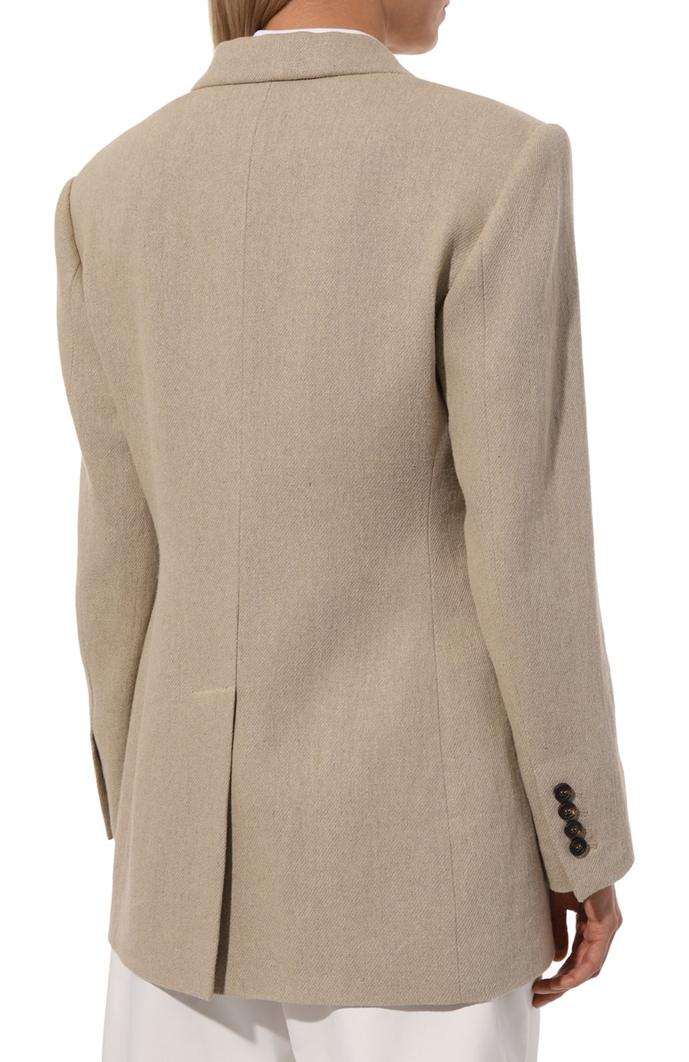 Жакет изо льна и хлопка BRUNELLO CUCINELLI, арт. MH5542729, фото 4
