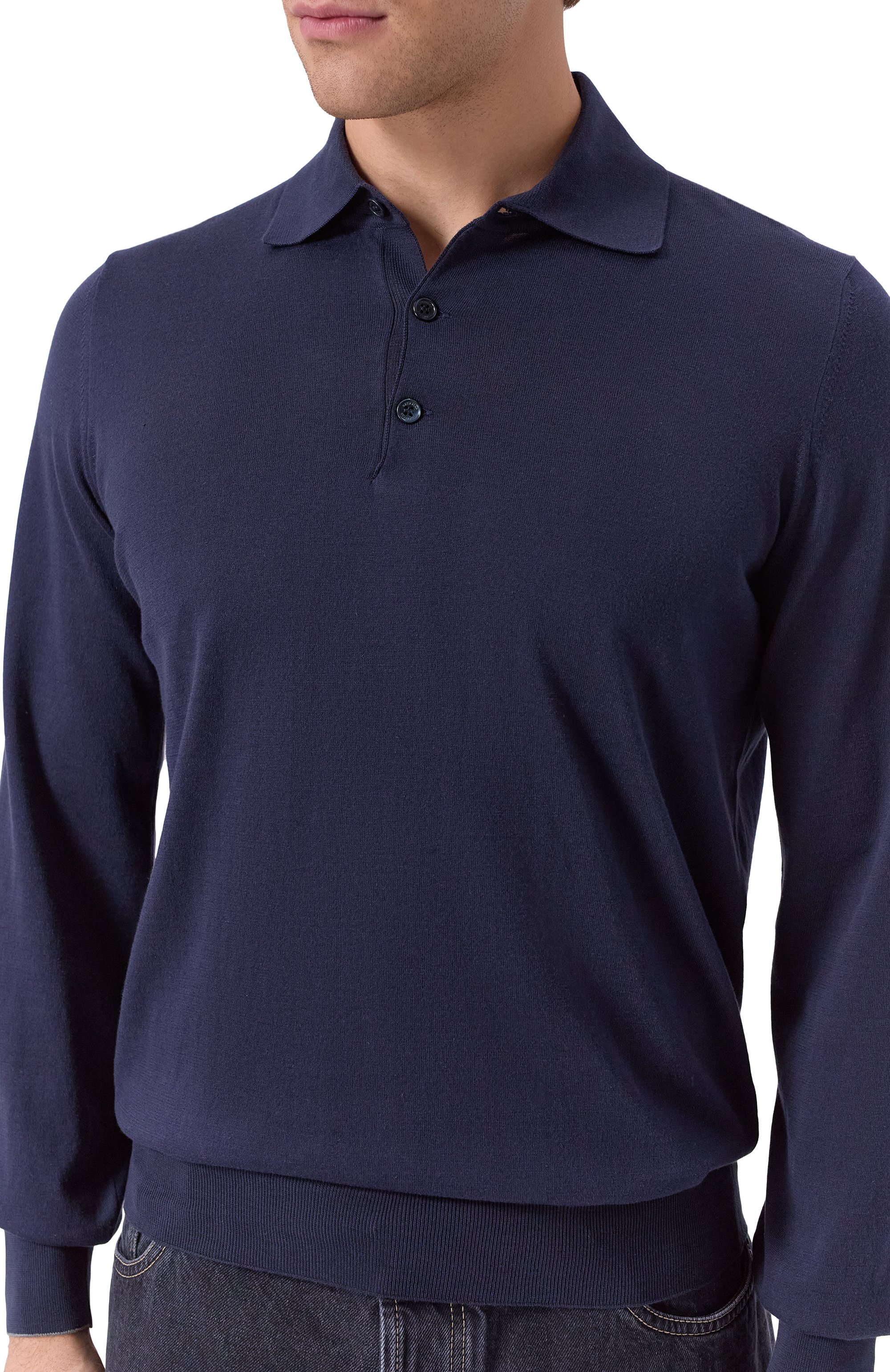 Хлопковое поло BRUNELLO CUCINELLI, арт. M29800135, фото 5