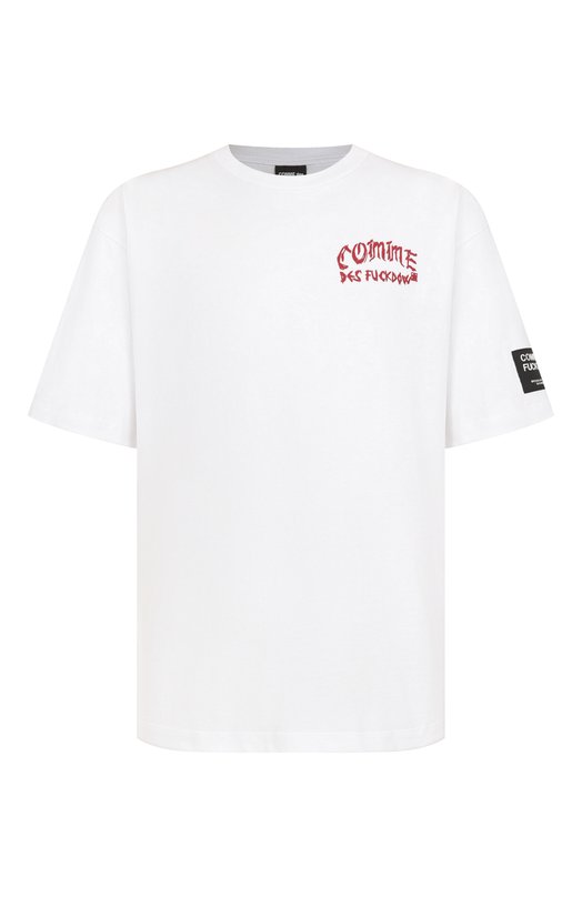 Хлопковая футболка Comme des Fuckdown CFABM01808 Белый CFABM01808