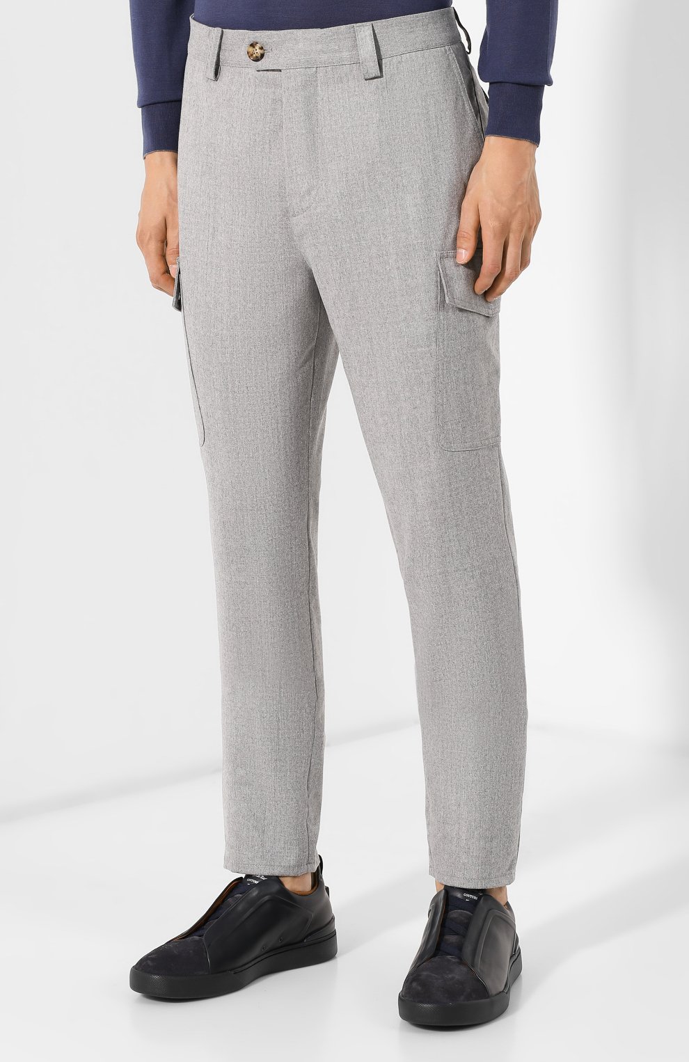 Шер стяные брюки-карго BRUNELLO CUCINELLI, арт. ME226E1890, фото 3