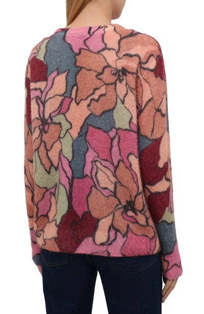Шерстяной пуловер DRIES VAN NOTEN розового цвета по цене 69950 руб., арт. 212-031238-3720, фото 4 Шерстяной пуловер DRIES VAN NOTEN, арт. 212-031238-3720, фото 4