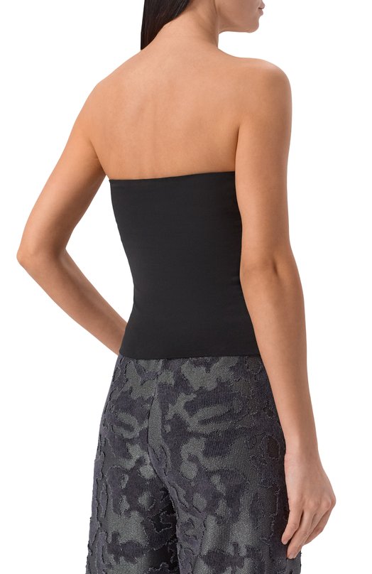 Хлопковый топ Brunello Cucinelli M0T1802B19 Чёрный  M0T1802B19 Фото 4