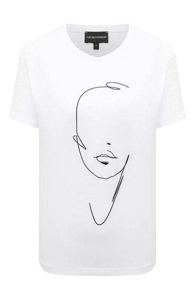 Женская хлопковая футболка EMPORIO ARMANI, арт. 3K2T7L/2JSYZ