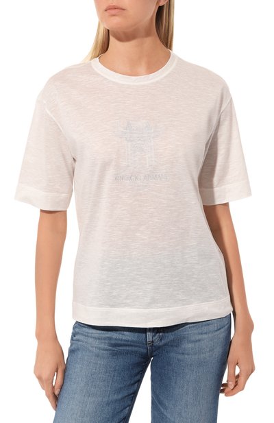 Хлопковая футболка GIORGIO ARMANI, арт. 3RAM82/AJFJZ, фото 3