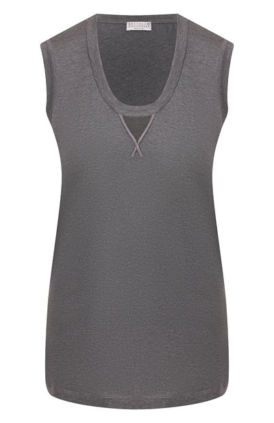 Женский хлопковый топ BRUNELLO CUCINELLI, арт. M0045BX110