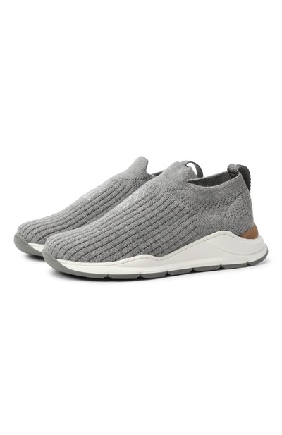 Текстильные кроссовки BRUNELLO CUCINELLI, арт. BNTRCZF165