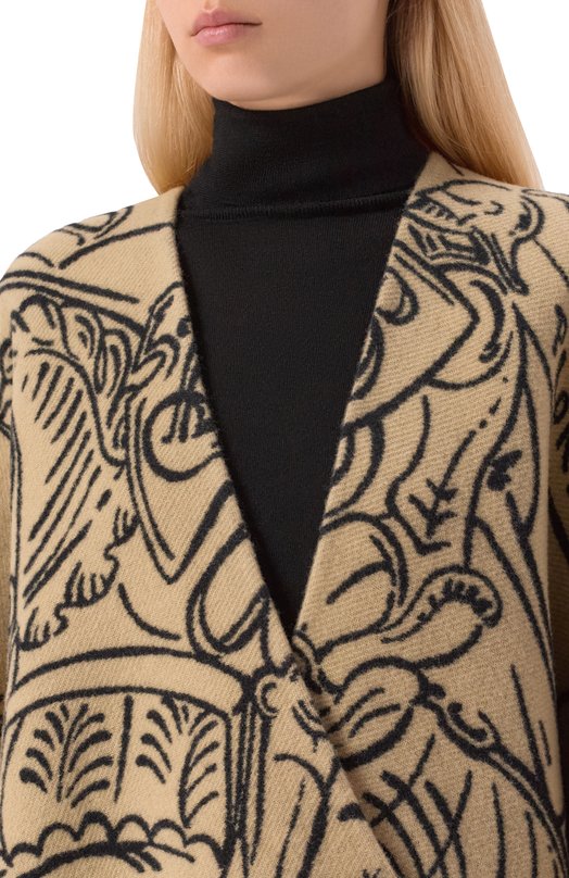 Шерстяная накидка Burberry 8109626 Разноцветный  8109626 Фото 4