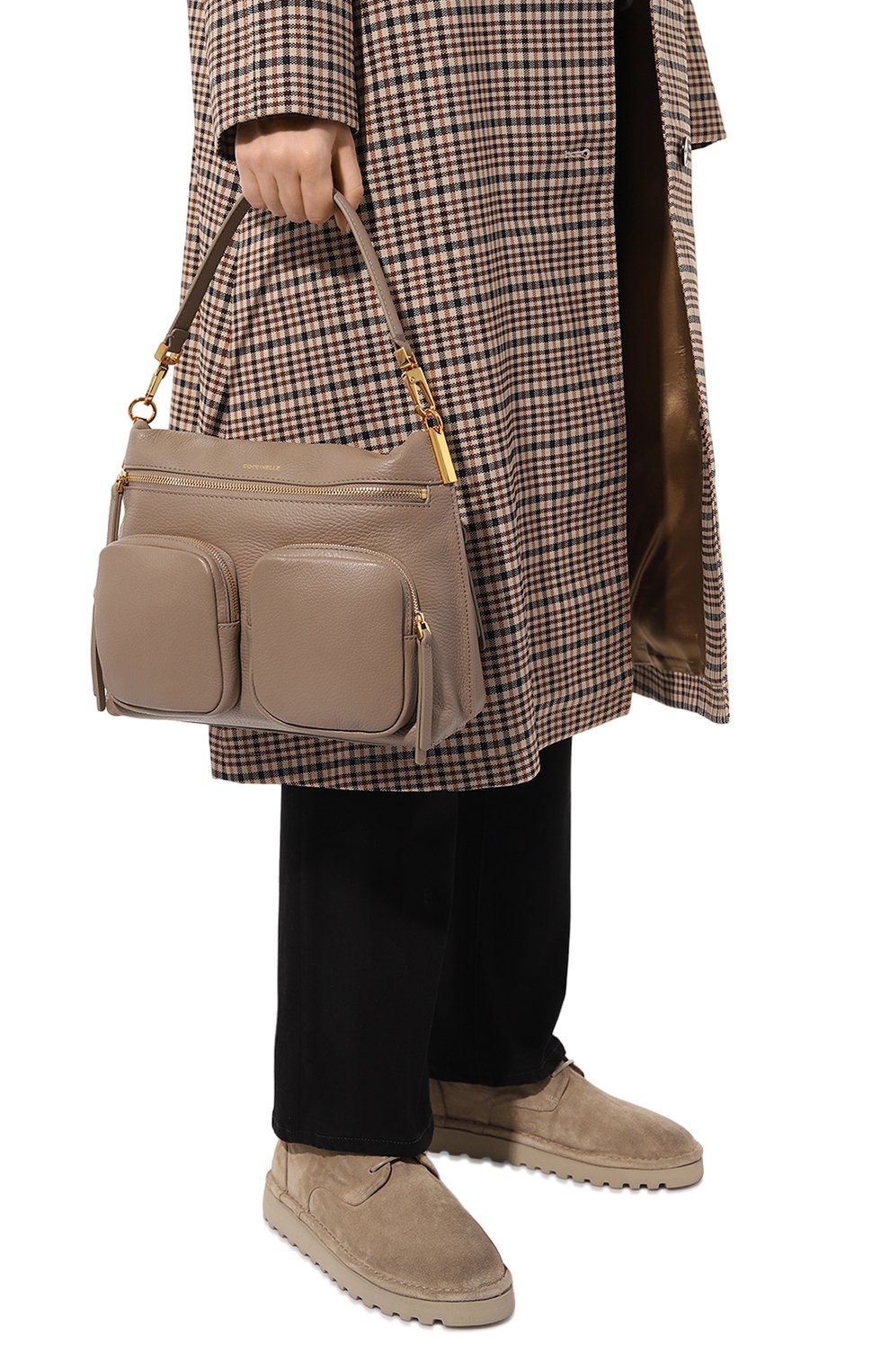 Сумка hyle medium COCCINELLE бежевого цвета по цене 42000 руб., арт. E1 PH6 18 01 01, фото 2 Сумка hyle medium COCCINELLE, арт. E1 PH6 18 01 01, фото 2