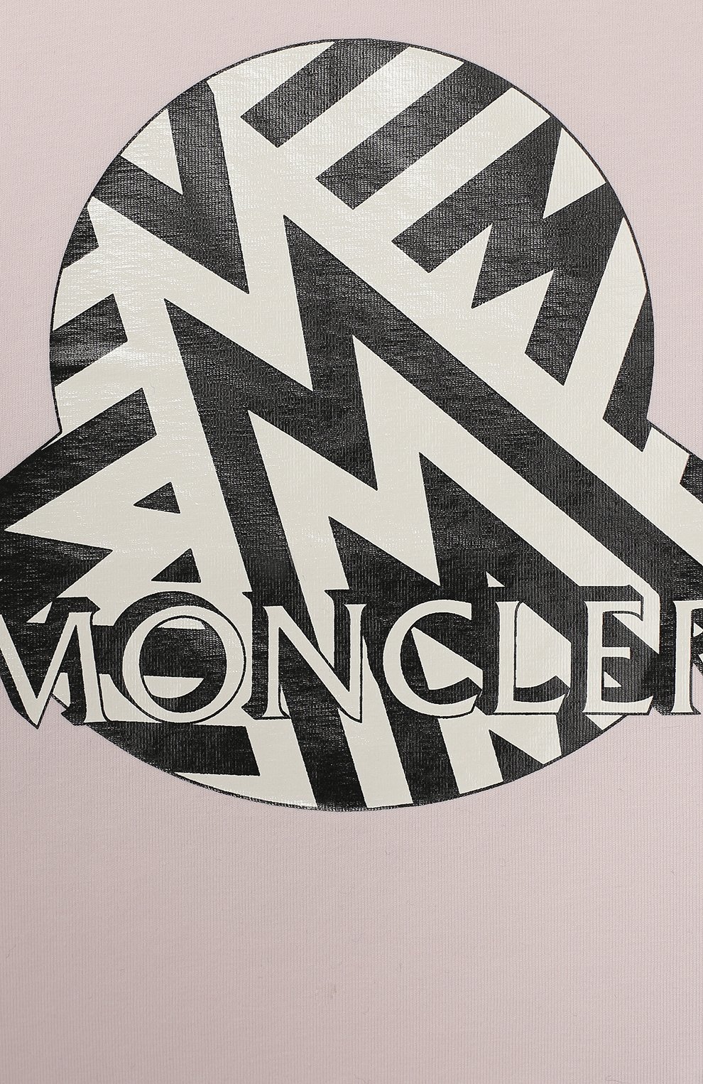 Хлопковая футболка MONCLER розового цвета по цене 13200 руб., арт. F1-951-8C702-10-8790A, фото 3 Хлопковая футболка MONCLER, арт. F1-951-8C702-10-8790A, фото 3