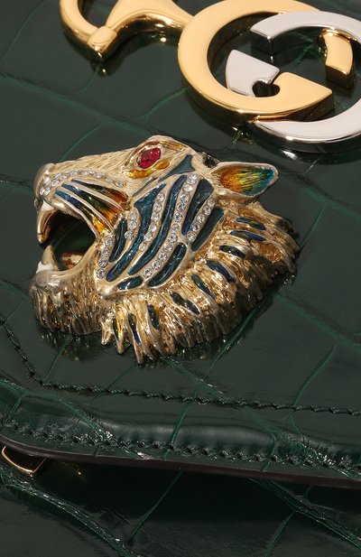 Сумка rajah из кожи аллигатора GUCCI зеленого цвета по цене 1995000 руб., арт. 537241 EV4AX, фото 3 Сумка rajah из кожи аллигатора GUCCI, арт. 537241 EV4AX, фото 3
