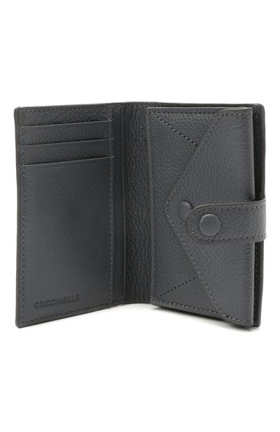 Кожаный кошелек COCCINELLE серого цвета по цене 11800 руб., арт. E2 HR0 11 B1 01, фото 3 Кожаный кошелек COCCINELLE, арт. E2 HR0 11 B1 01, фото 3