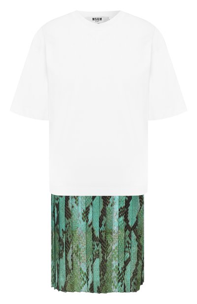 Женское хлопковое платье MSGM, арт. 2841MDA68P 207298