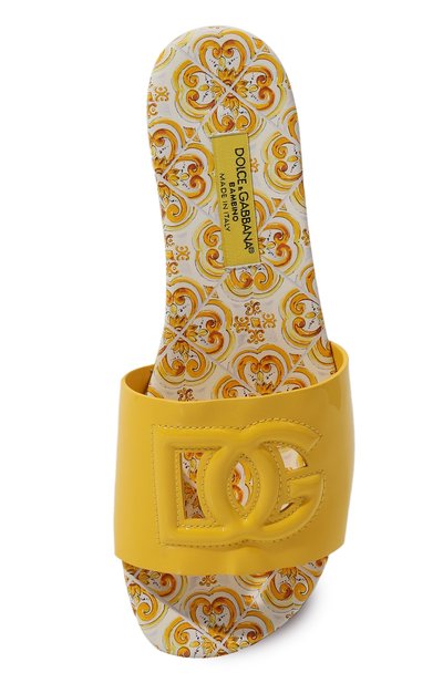 Кожаные шлепанцы DOLCE & GABBANA, арт. D11247/A1067, фото 4