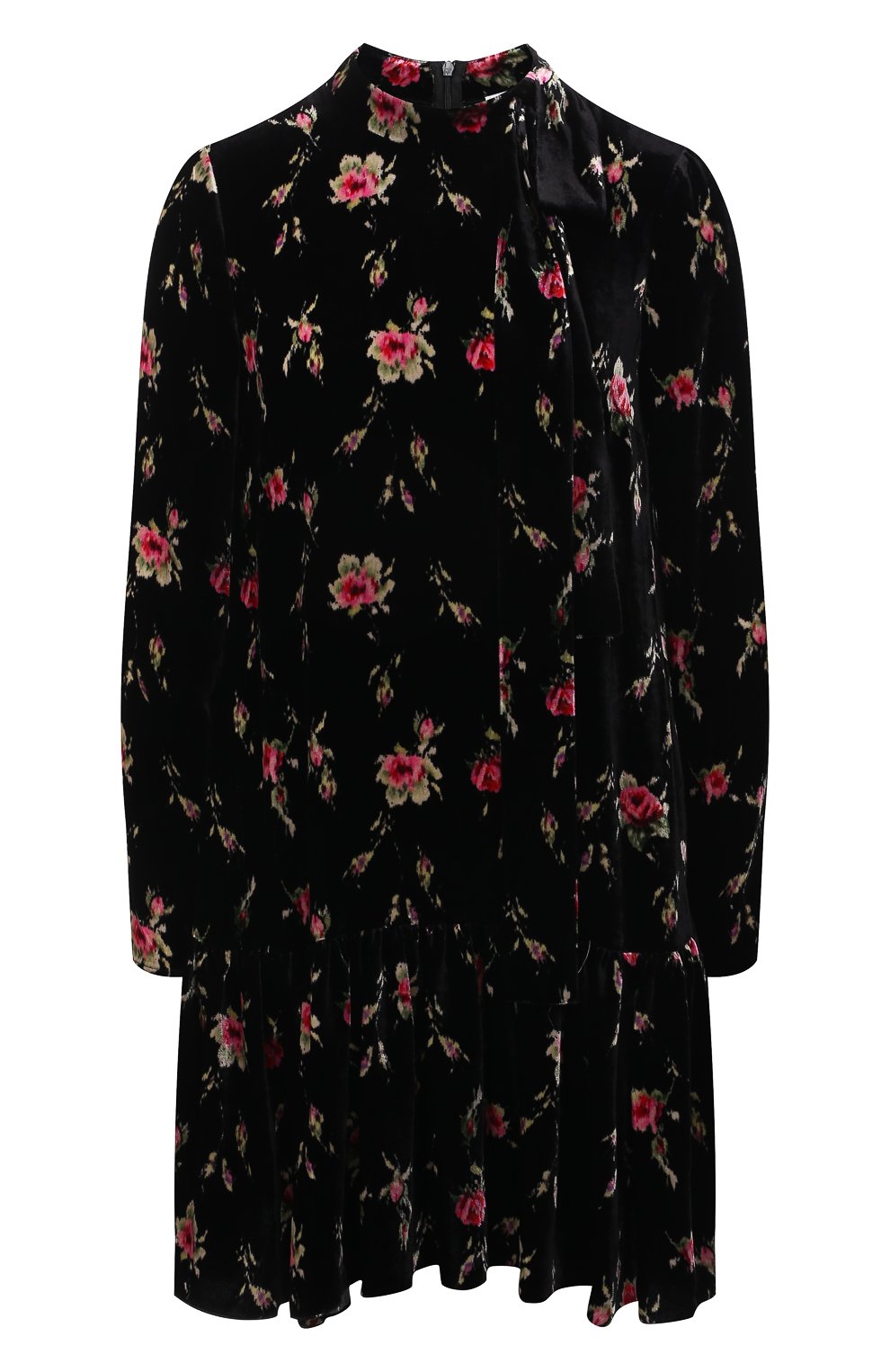 Платье из вискозы и шелка REDVALENTINO черного цвета по цене 106500 руб., арт. WR3VAAM5/601, фото 1 Платье из вискозы и шелка REDVALENTINO, арт. WR3VAAM5/601, фото 1