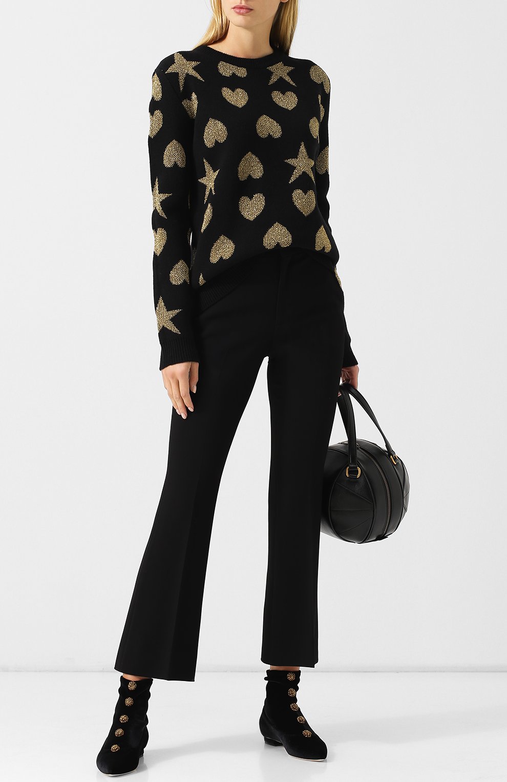 Шерстяной пуловер с вышитым принтом GUCCI, арт. 543445/X936B, фото 2