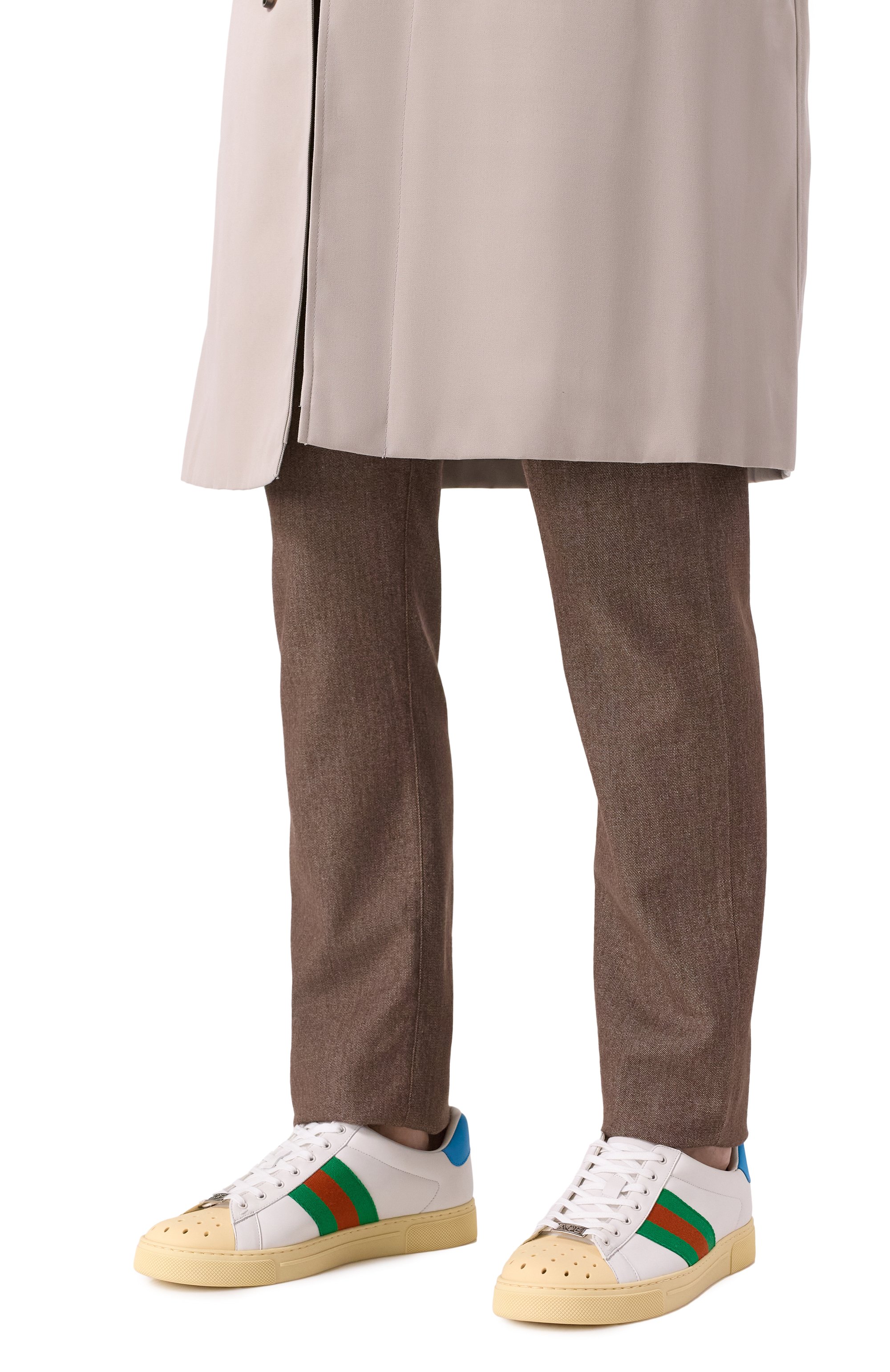 Кожаные кеды ace GUCCI, арт. 795784/AADQS, фото 3