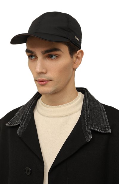 Бейсболка ZEGNA темно-синего цвета по цене 45300 руб., арт. B4A-E8I00H, фото 2 Бейсболка ZEGNA, арт. B4A-E8I00H, фото 2
