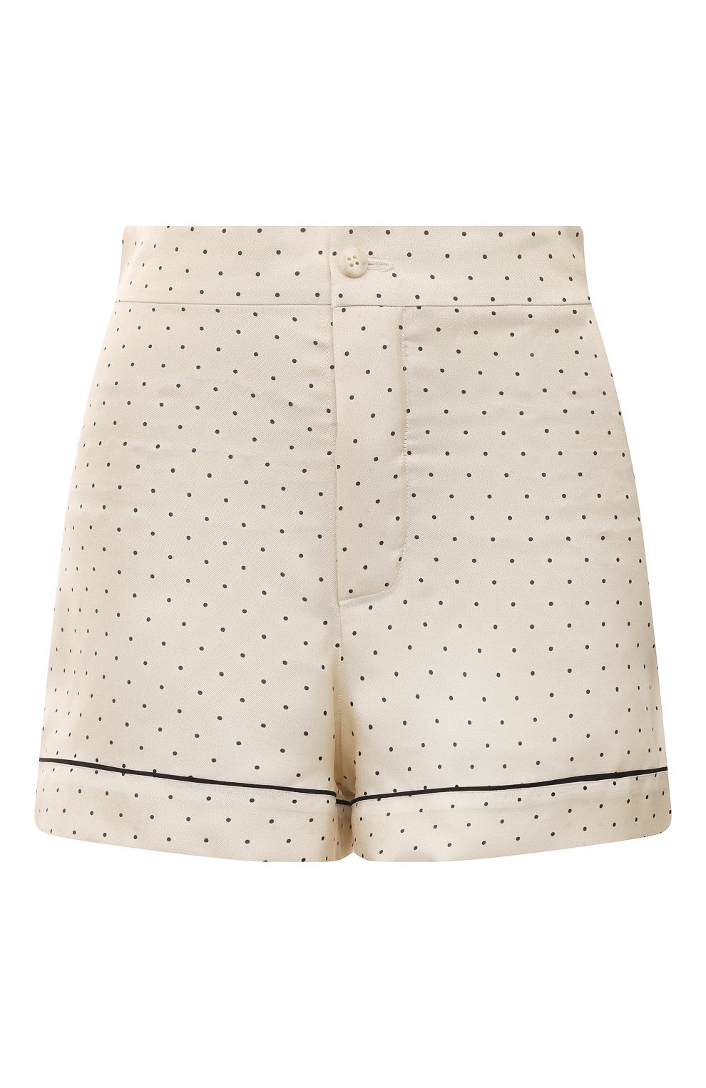 Шелковые шорты GOOROO кремового цвета по цене 43470 руб., арт. SR003-2000-9913-S23, фото 1 Шелковые шорты GOOROO, арт. SR003-2000-9913-S23, фото 1