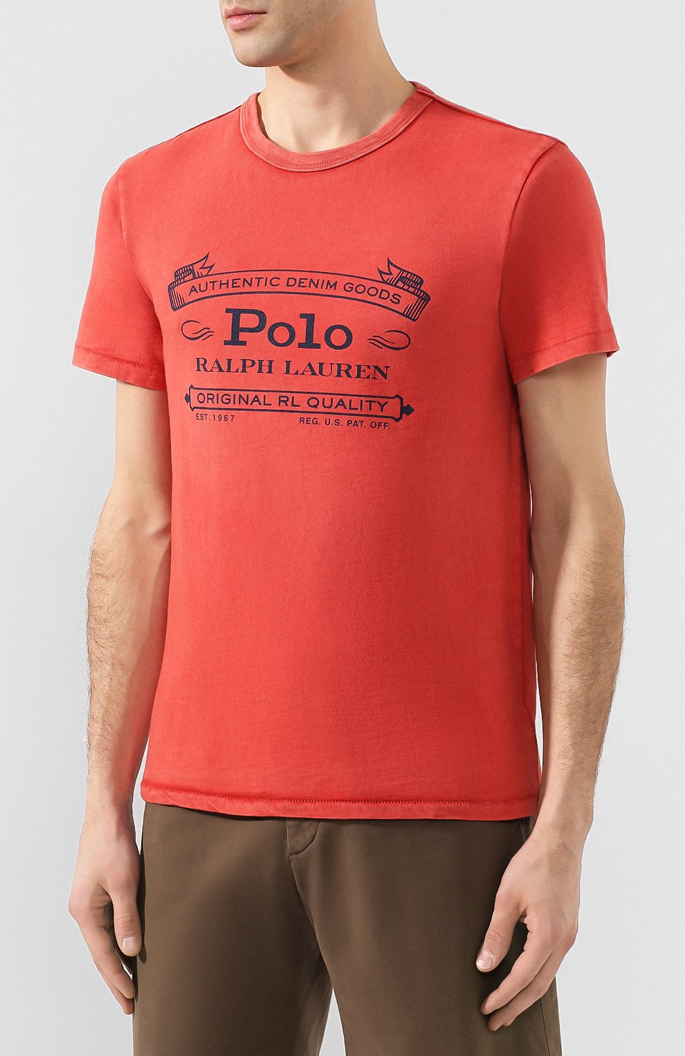 Хлопковая футболка POLO RALPH LAUREN, арт. 710795143, фото 3