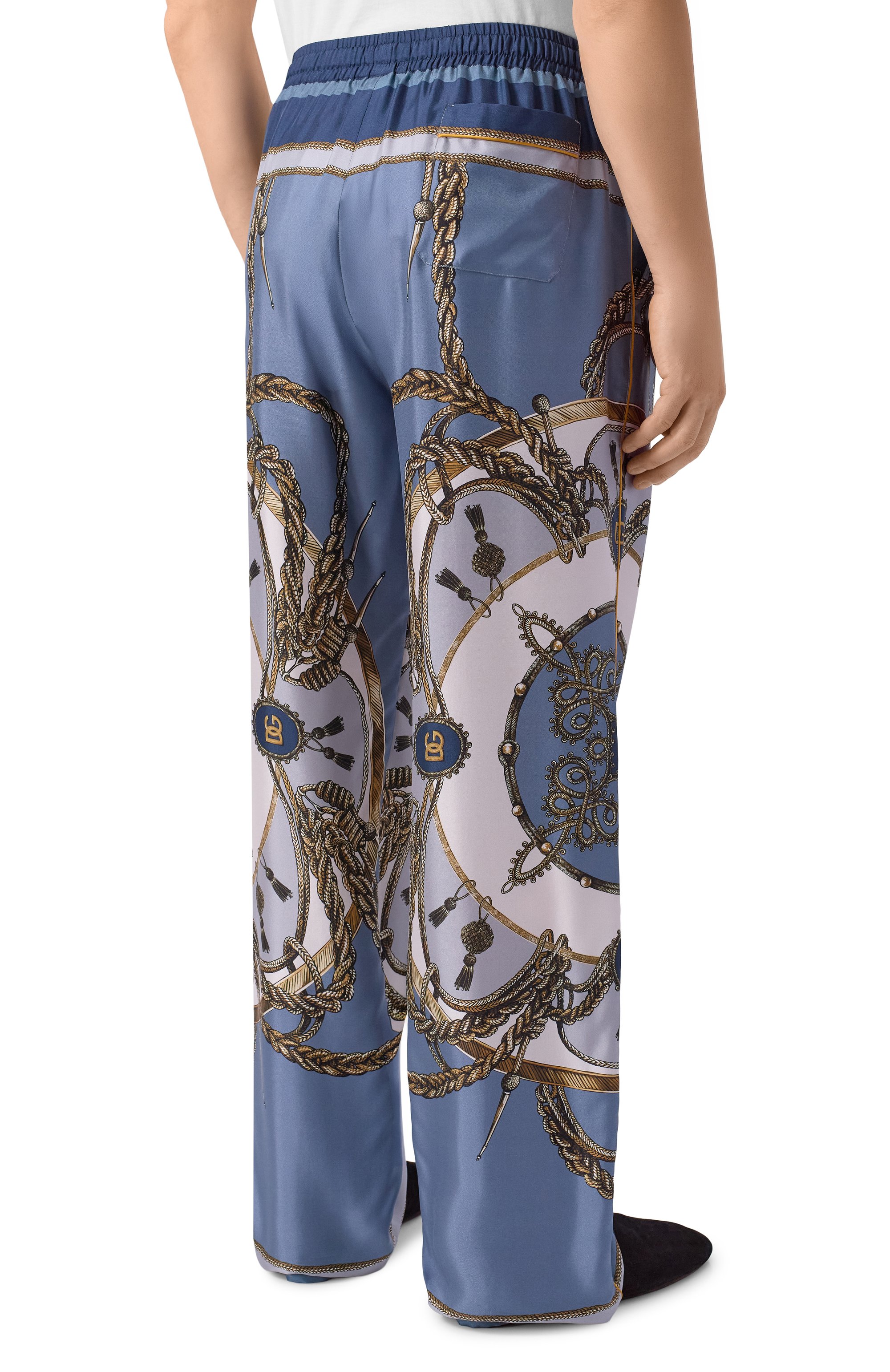 Шелковые домашние брюки DOLCE & GABBANA, арт. GVRMAT/HI12B, фото 4