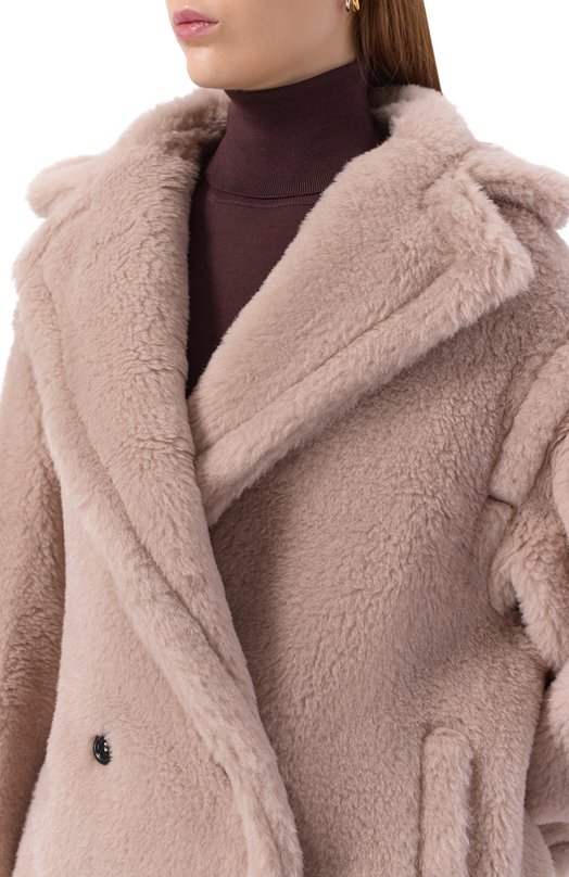 Шуба из экомеха Max Mara 0LGA Розовый  0LGA Фото 5