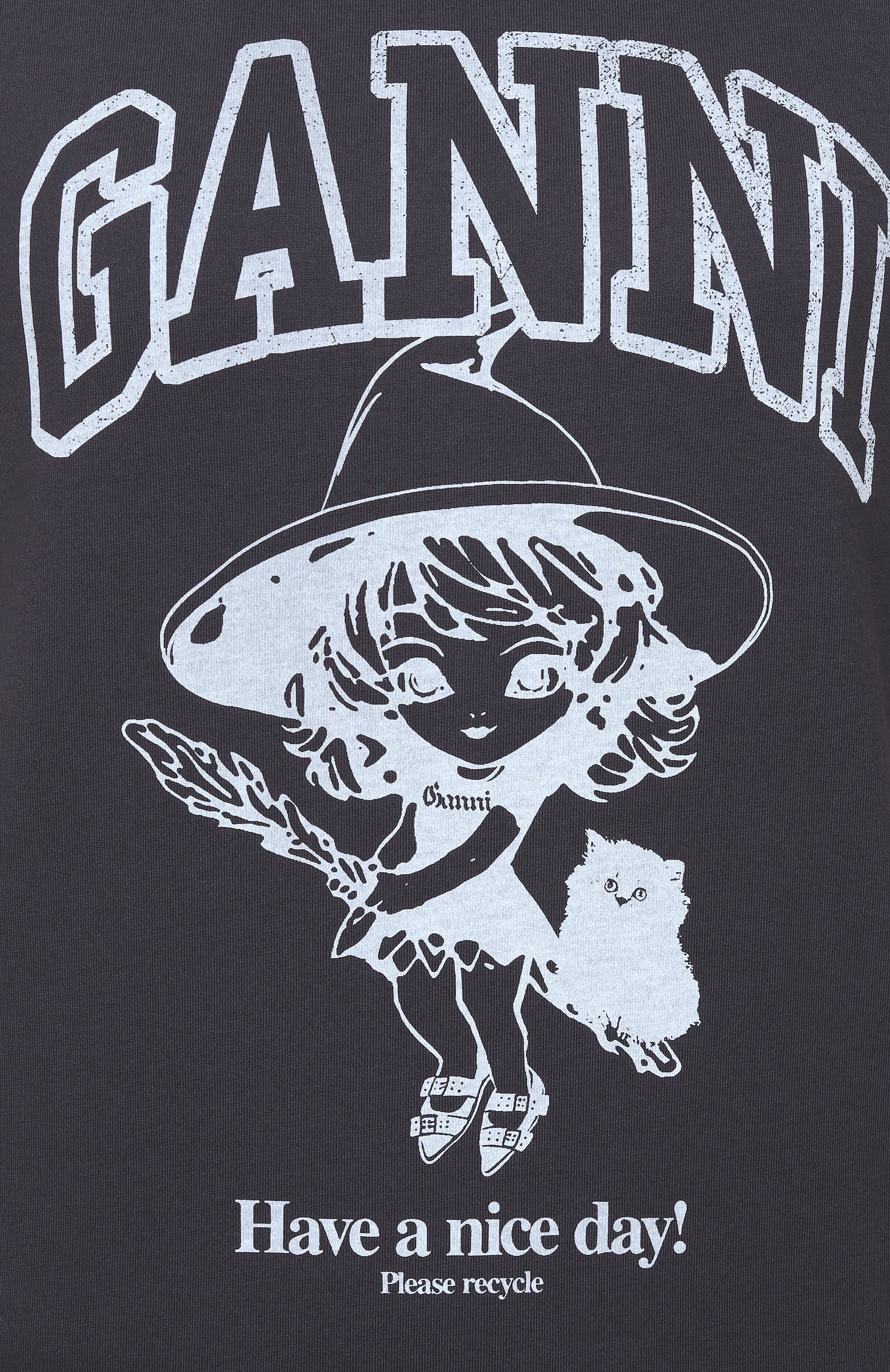 Хлопковая футболка GANNI, арт. T4138/252, фото 6