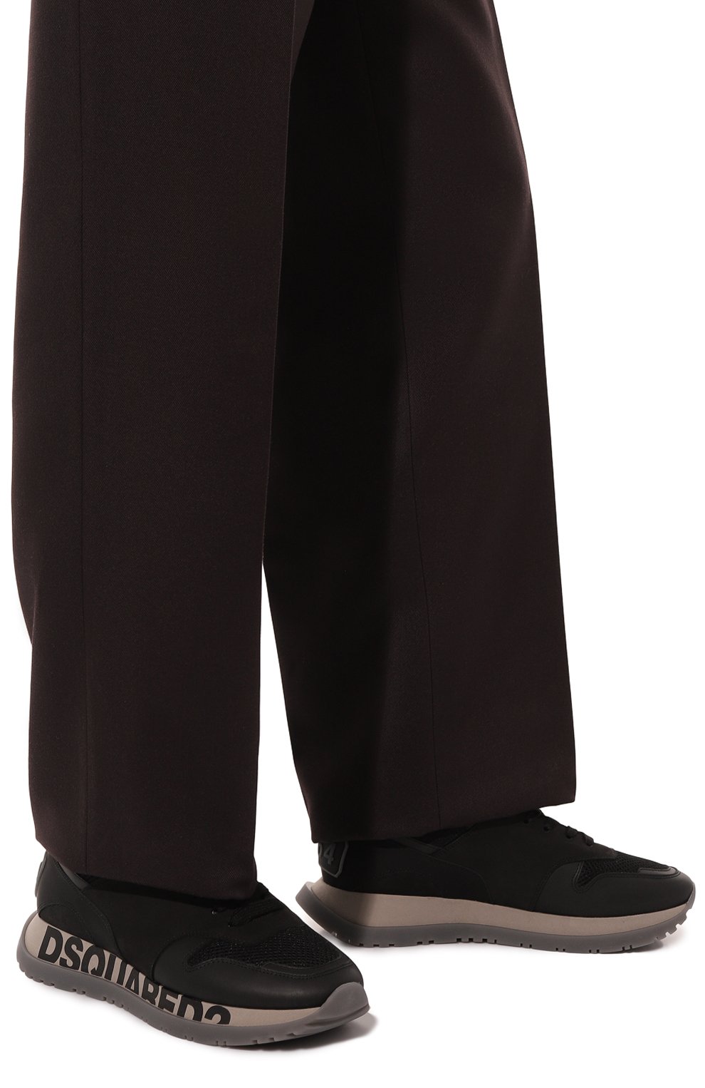 Кожаные кроссовки DSQUARED2, арт. SNM0213 015B0380, фото 3