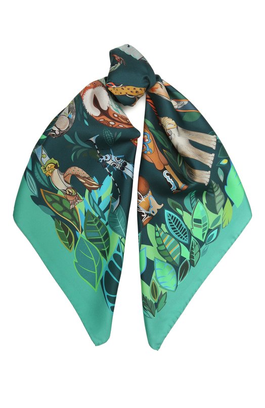 Шелковый платок Cyrillic Radical Chic 450573.07.02 Зелёный 450573.07.02