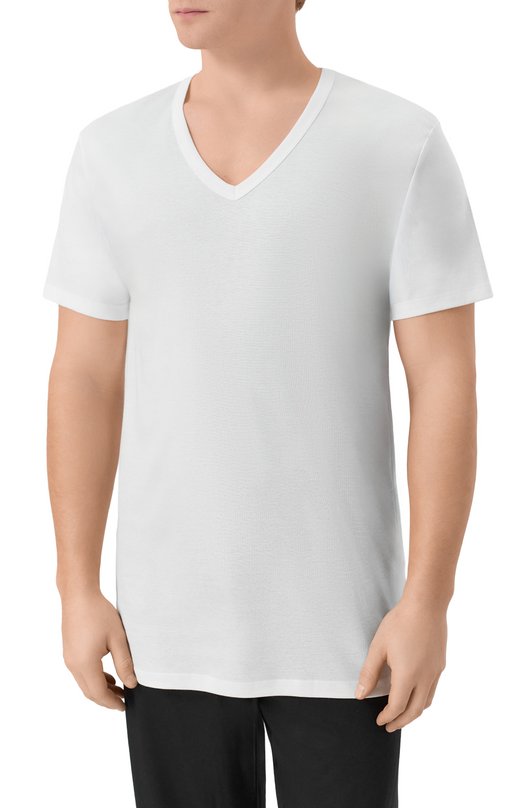 Хлопковая футболка Zimmerli 222-1472 Белый  222-1472 Фото 3