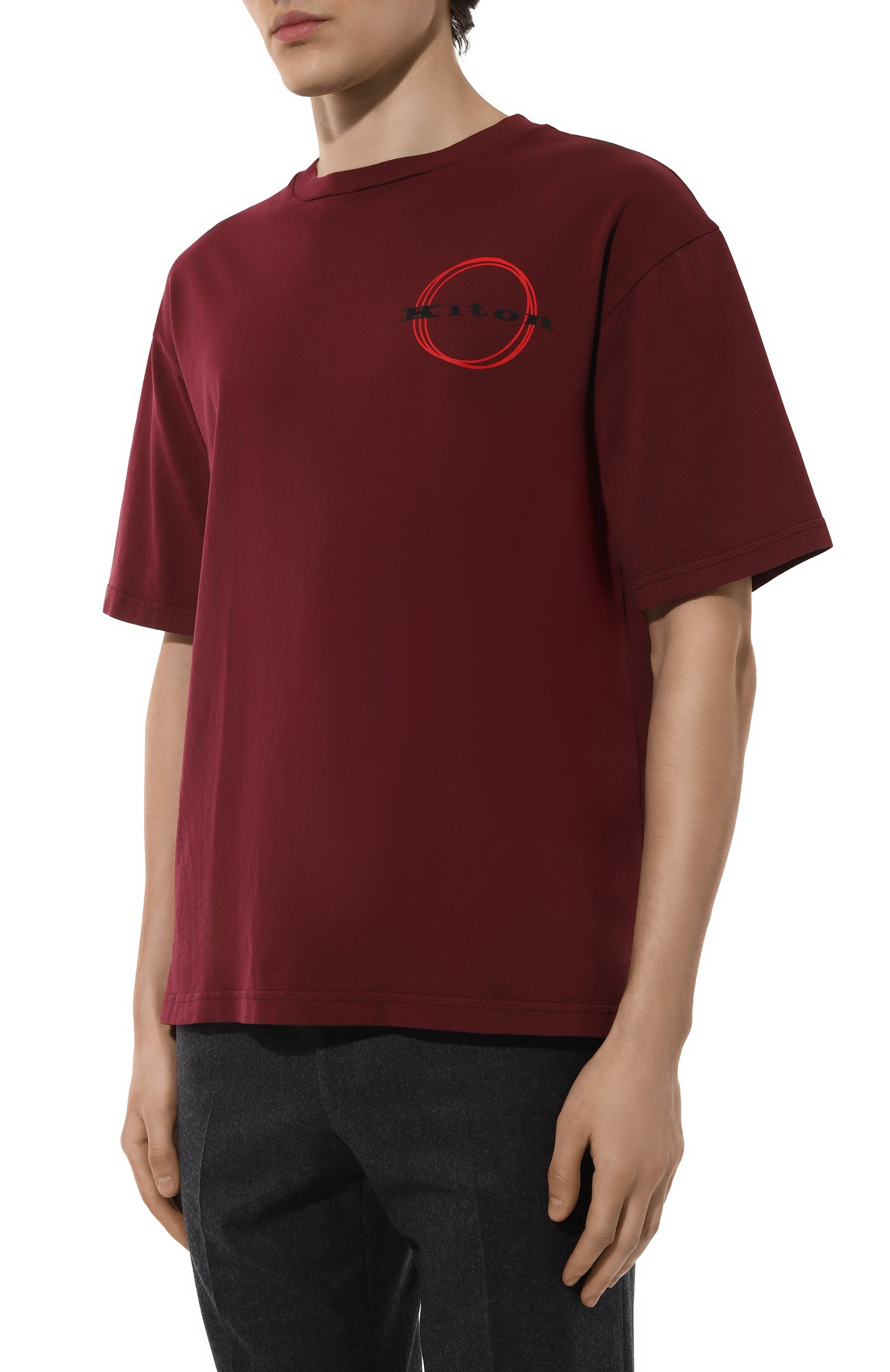 Хлопковая футболка KITON, арт. UMK042110, фото 3