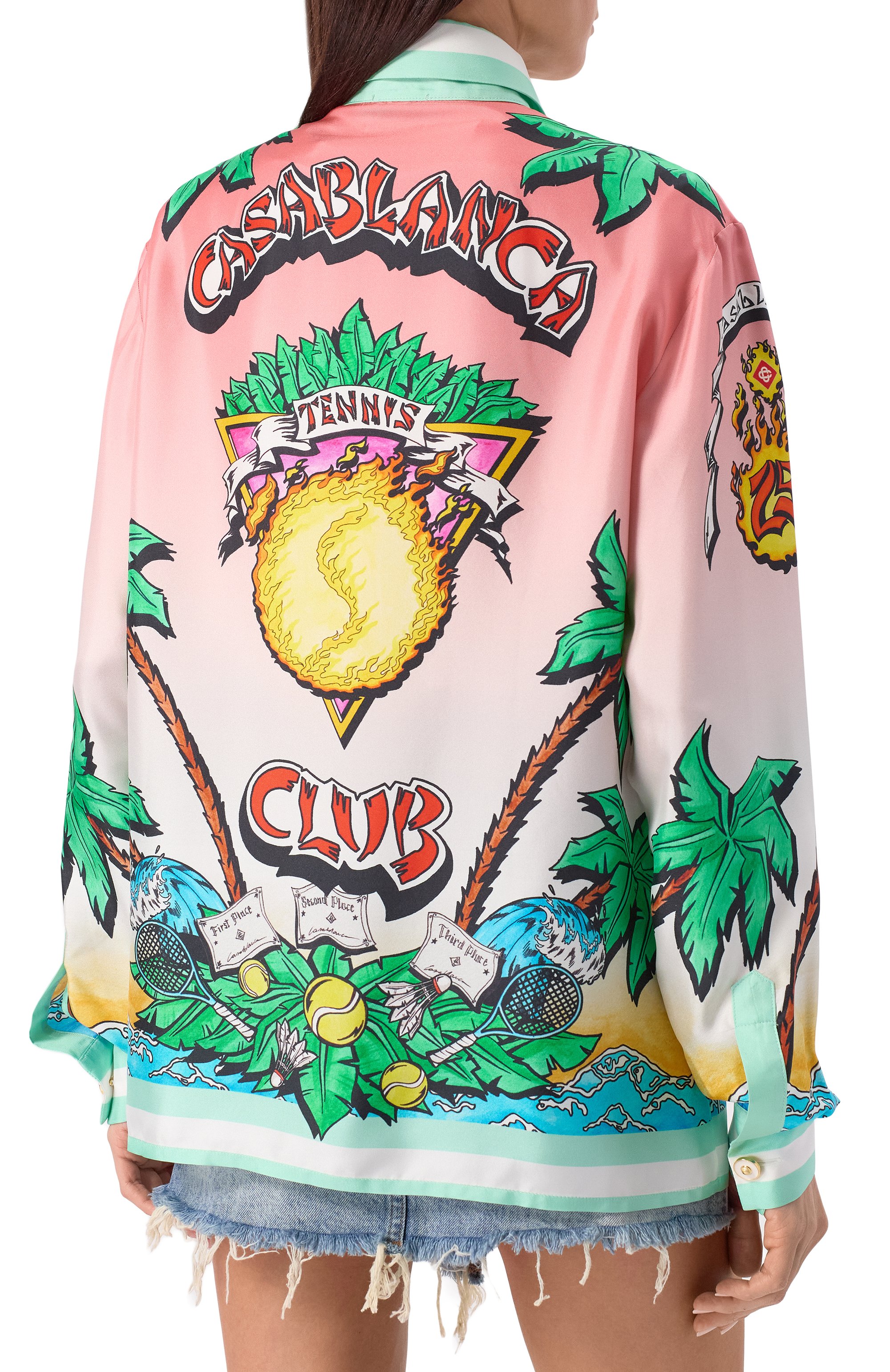 Шелковая рубашка CASABLANCA, арт. U-WS25-SH-021-02, фото 4