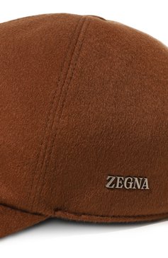 Мужская кашемировая бейсболка ZEGNA коричневого цвета, арт. B4B-E8I09H | Фото 4 (Материал: Текстиль, Кашемир, Шерсть; Материал сплава: Проставлено; Нос: Не проставлено)