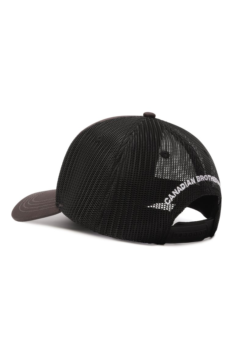 Мужская бейсболка DSQUARED2 коричневого цвета, арт. BCM0603/05C02694 | Фото 3 (Нос: Не проставлено; Материал: Синтетический материал, Хлопок, Текстиль)
