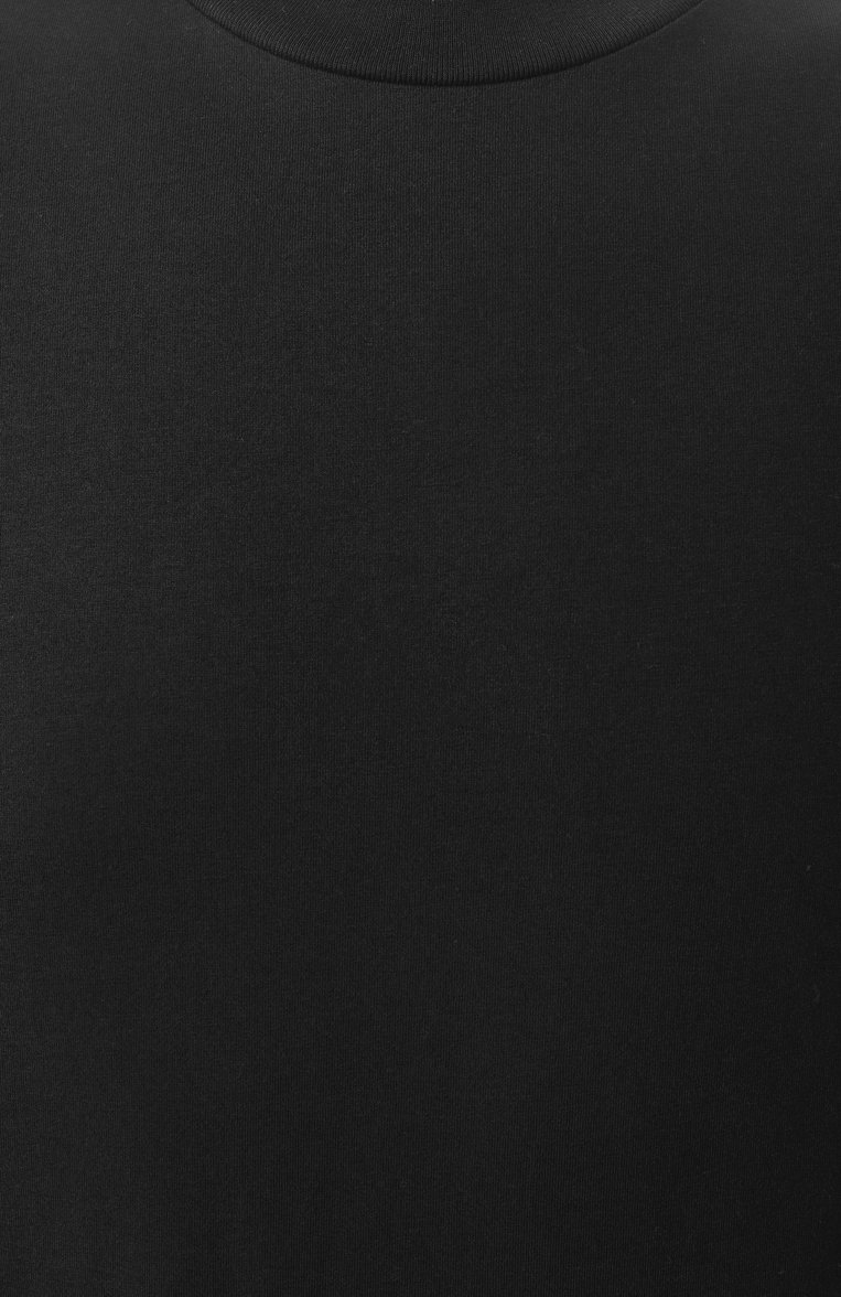 Мужская хлопковая футболка JIL SANDER черного цвета, арт. J21GC0004/J45084 | Фото 6 (Рукава: Короткие; Материал сплава: Проставлено; Драгоценные камни: Проставлено; Длина (для топов): Стандартные; Принт: Без принта; Стили: Кэжуэл; Материал внешний: Хлопок; Кросс-КТ: Джерси; Мужское Кросс-КТ: Футболка-одежда)
