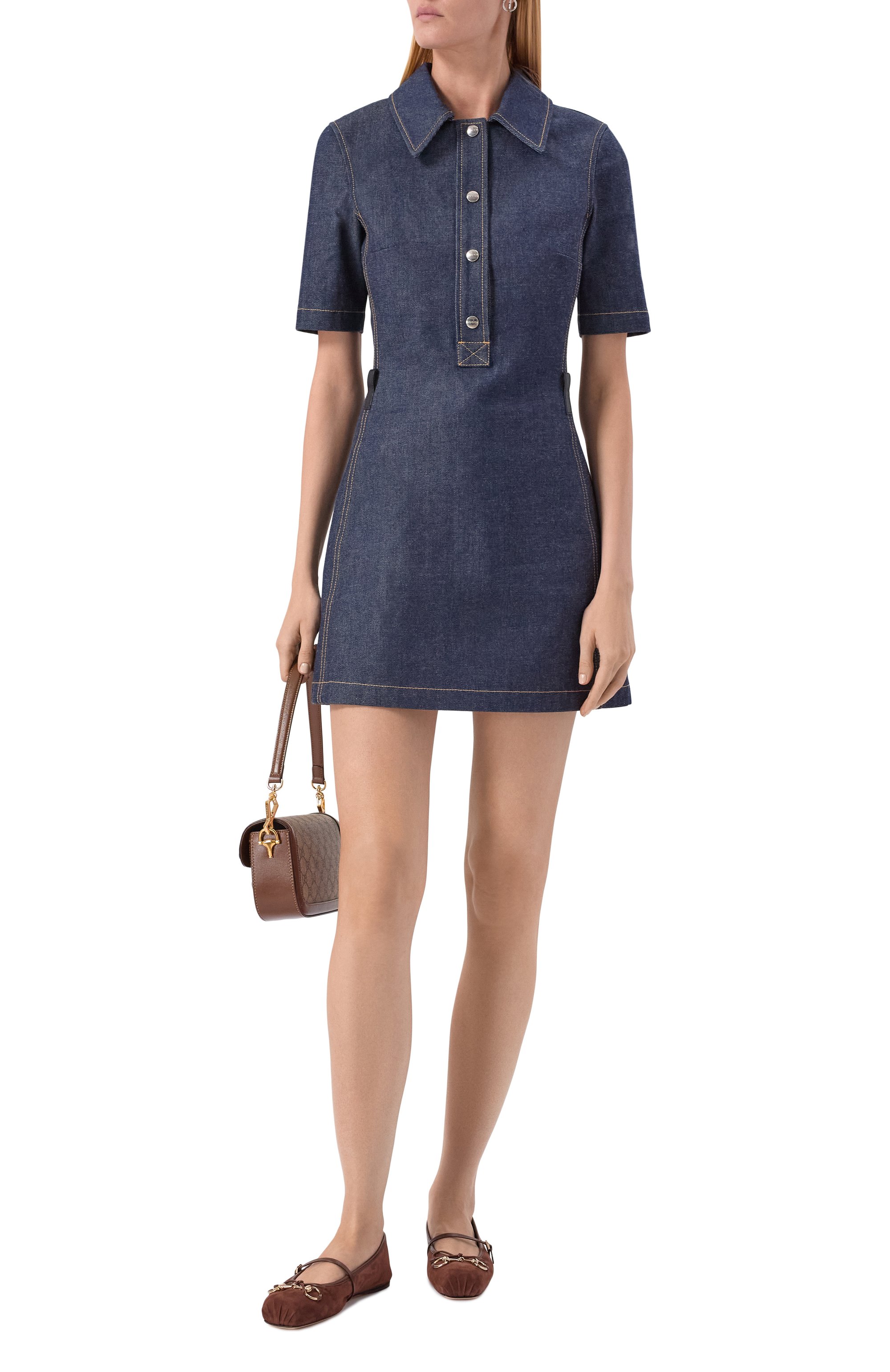 Замшевые балетки horsebit GUCCI, арт. 814413/AAEED, фото 3